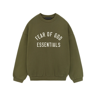 Essentials God FALL24 大学系列主线同款 卫衣 Fear LOGO长袖