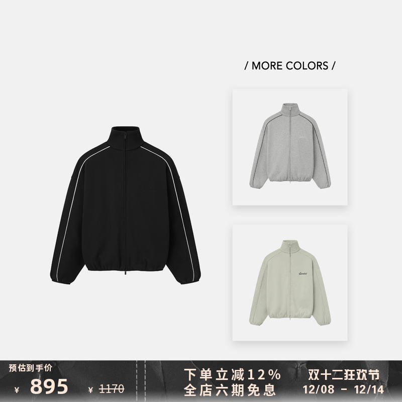 Essentials25SS立领卫衣夹克