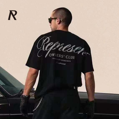 REPRESENT手写体logo短袖T恤