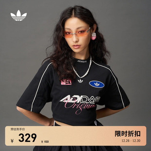 adidas 夏季 Originals阿迪达斯三叶草 T恤女装 街头复古风运动短袖