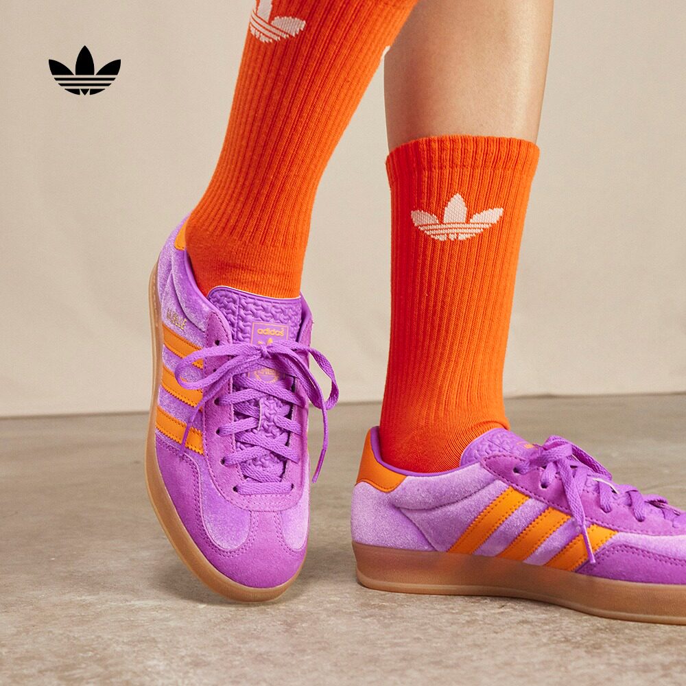 t头鞋 gazelle indoor板鞋德训鞋adidas originals阿迪达斯三叶草