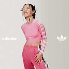 adicolor复古穿搭短款长袖T恤女adidas Originals阿迪达斯三叶草