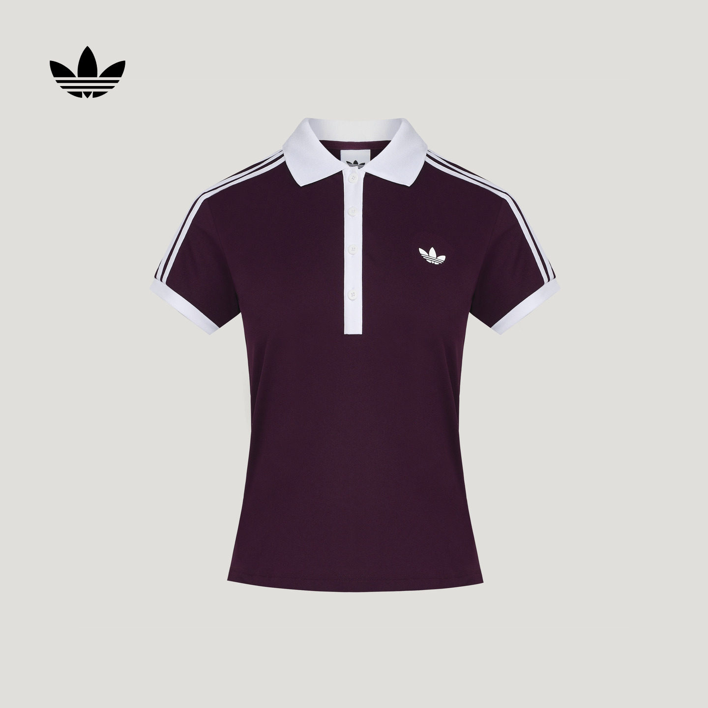 日常修身柔软舒适网球运动翻领短袖POLO衫女装夏季adidas阿迪达斯