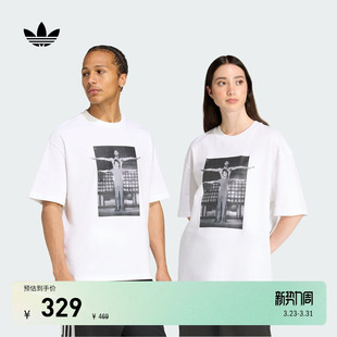 Lee联名宽松短袖 Bruce T恤男女adidas阿迪达斯三叶草 Jabbar