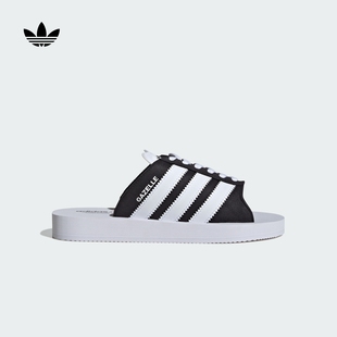adidas 女子夏季 Originals阿迪达斯三叶草 BEACH沙滩拖鞋 GAZELLE