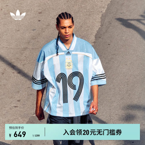 阿迪达斯三叶草男子短袖球衣