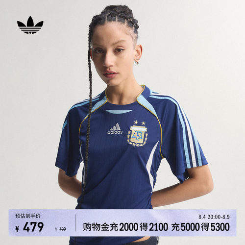 阿迪达斯三叶草女子短袖球衣