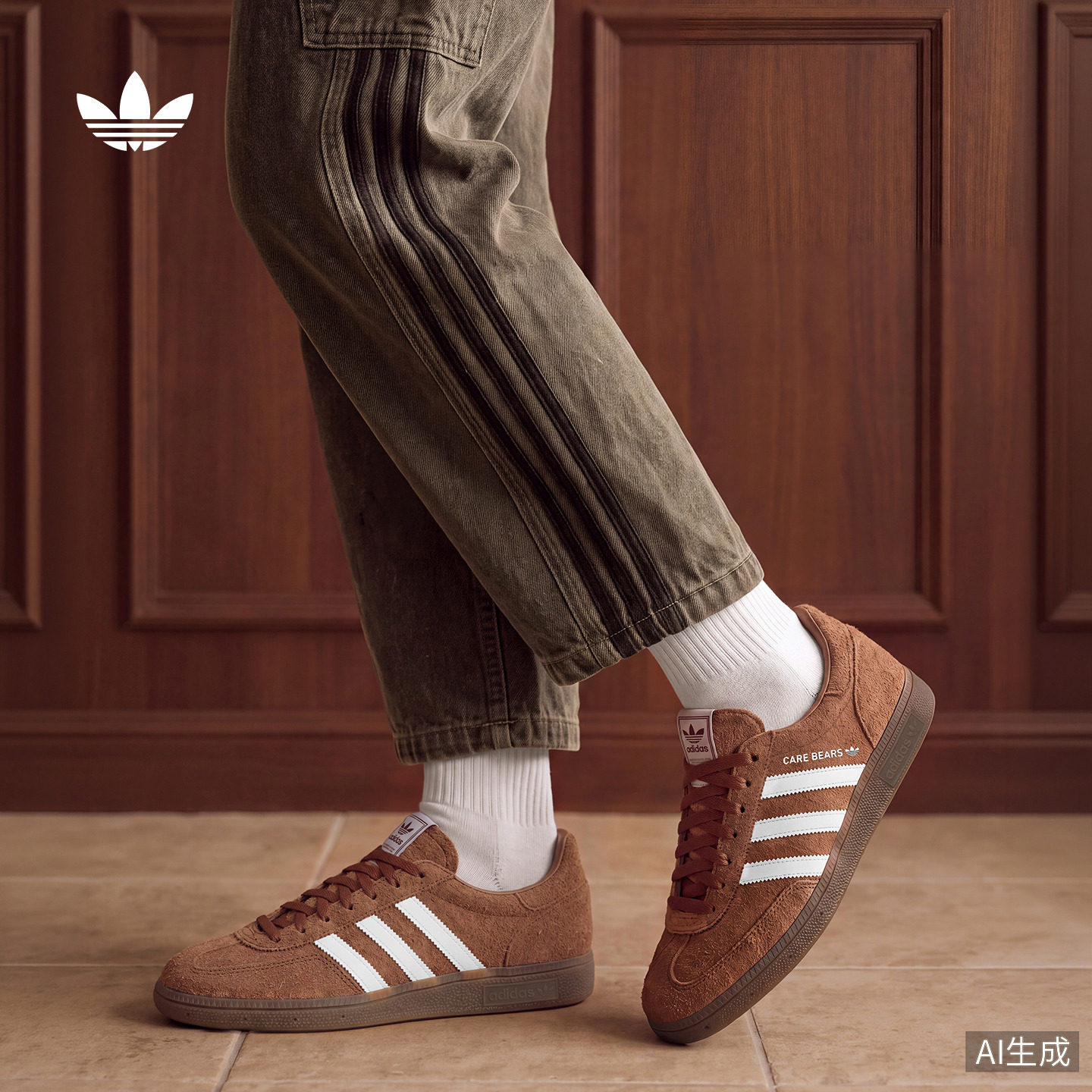 CARE BEARS联名HANDBALL SPEZIAL T头鞋板鞋adidas阿迪达斯三叶草