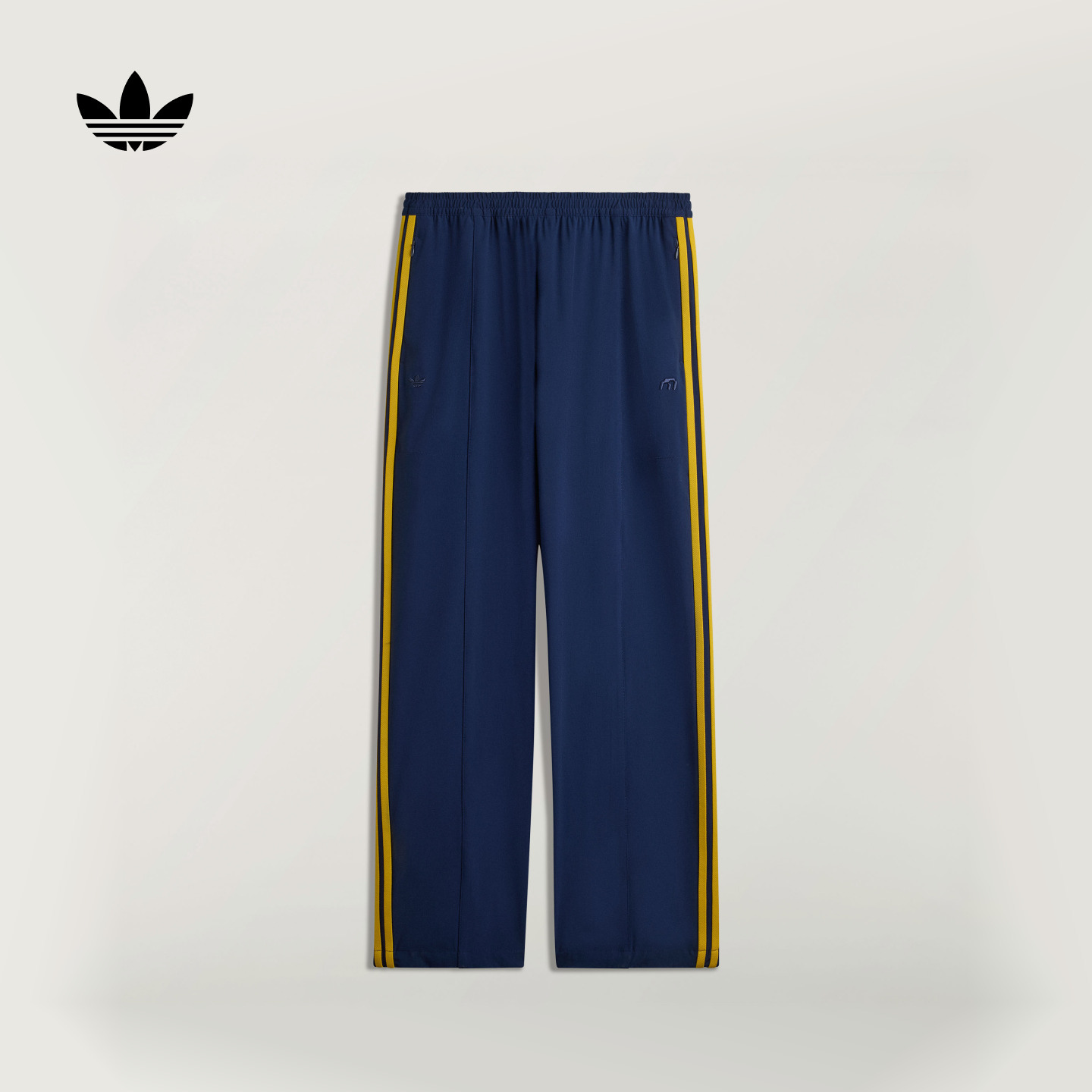 阿迪达斯三叶草女赛车风运动裤