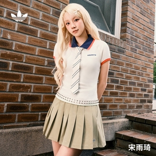 修身 POLO衫 宋雨琦同款 短袖 Originals阿迪达斯三叶草 女夏季 adidas