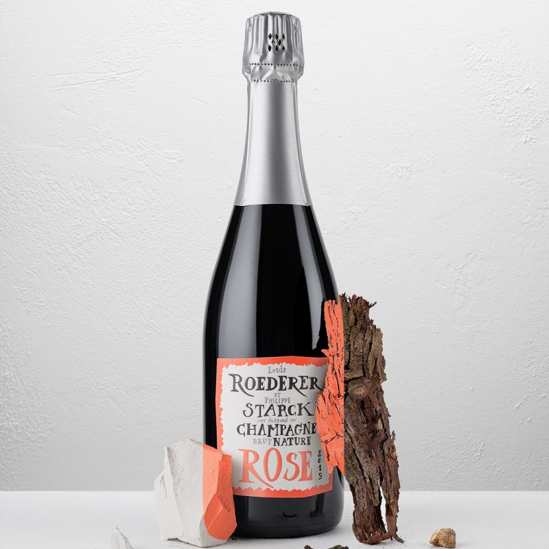 法国路易王妃香槟louisroederer特级2015天然干型桃红750ml礼盒