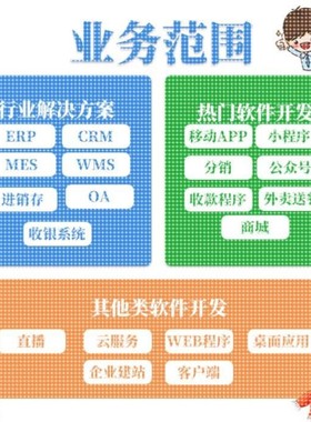 计算机编程c++写代码Java软件程序设计制作定制APP公众号小程序H5