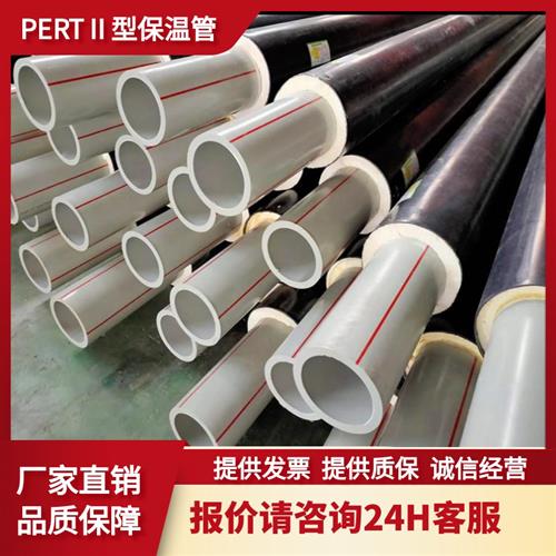 PERT2型保温管热力温泉用塑料耐腐蚀热熔市政供暖给水保温一体管