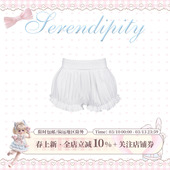 打底裤 少女椰子 白色泡泡短裤