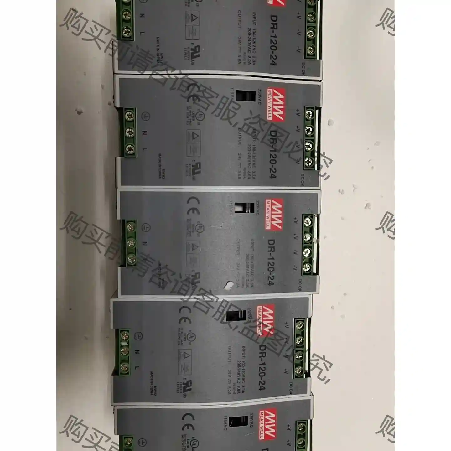 台湾明纬开关电源，DR-120-24 24V 5A，成色如图 议价再拍 拆机件