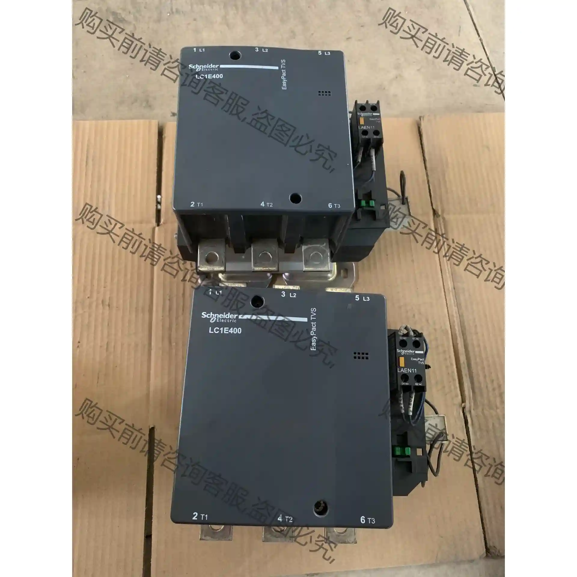 施耐de交流接触器LC1E400。拆机现货2台，实物拍摄，质量 议价再
