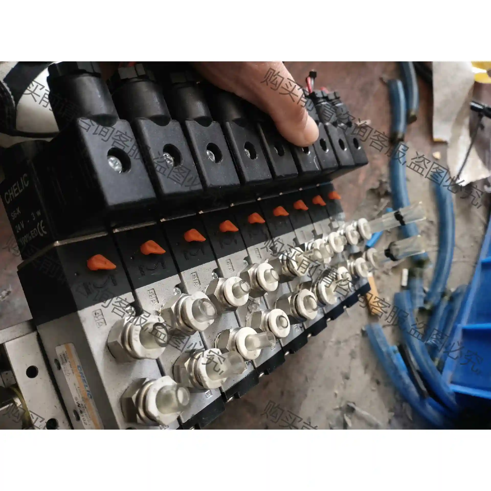 台湾原装CHELIC气立可电磁阀SW-6102-DC24实图 议价再拍 拆机件