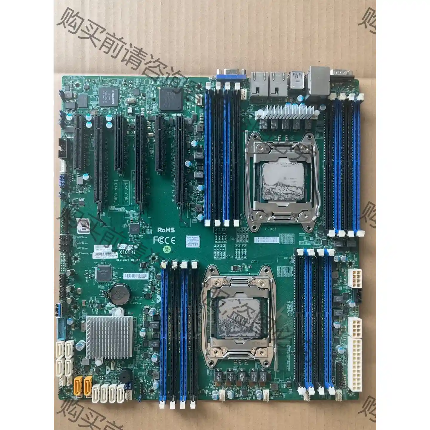 超微 X10DRi 主板 X99双路2011-3主板，原装正 议价再拍 拆机件