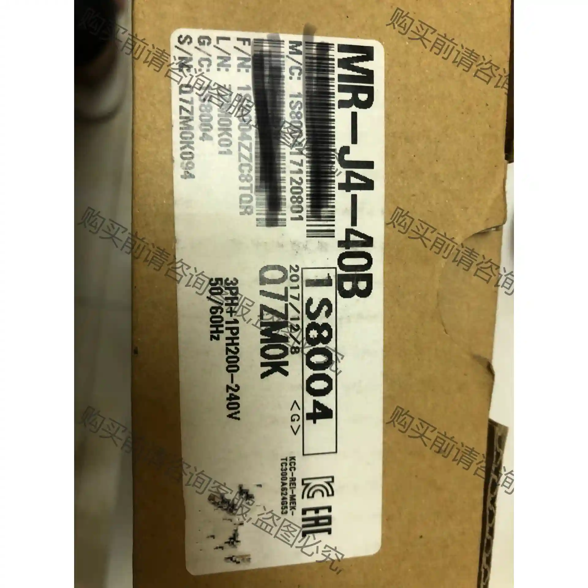 三菱伺服驱动器MR-J4-40B全新的有意私聊谢谢 议价再拍 拆机件