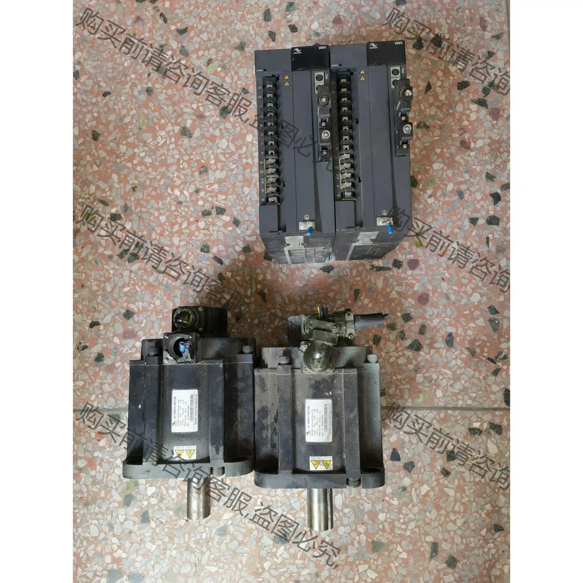 IS500AT017I-212汇川伺服驱动带电机两套3100 议价再拍 拆机件