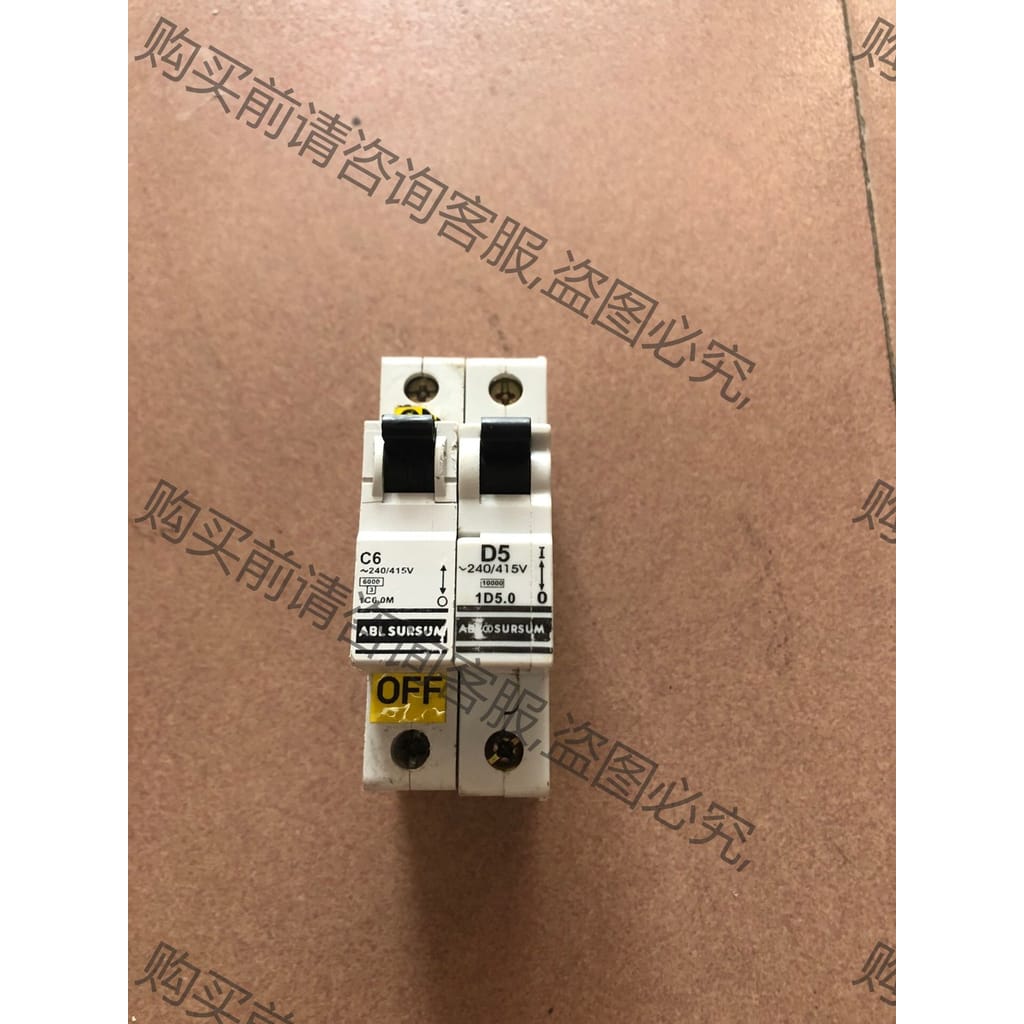 功能正常议价 二手进口ABL、1PD5A、C6A空开断路器，功能正常。成