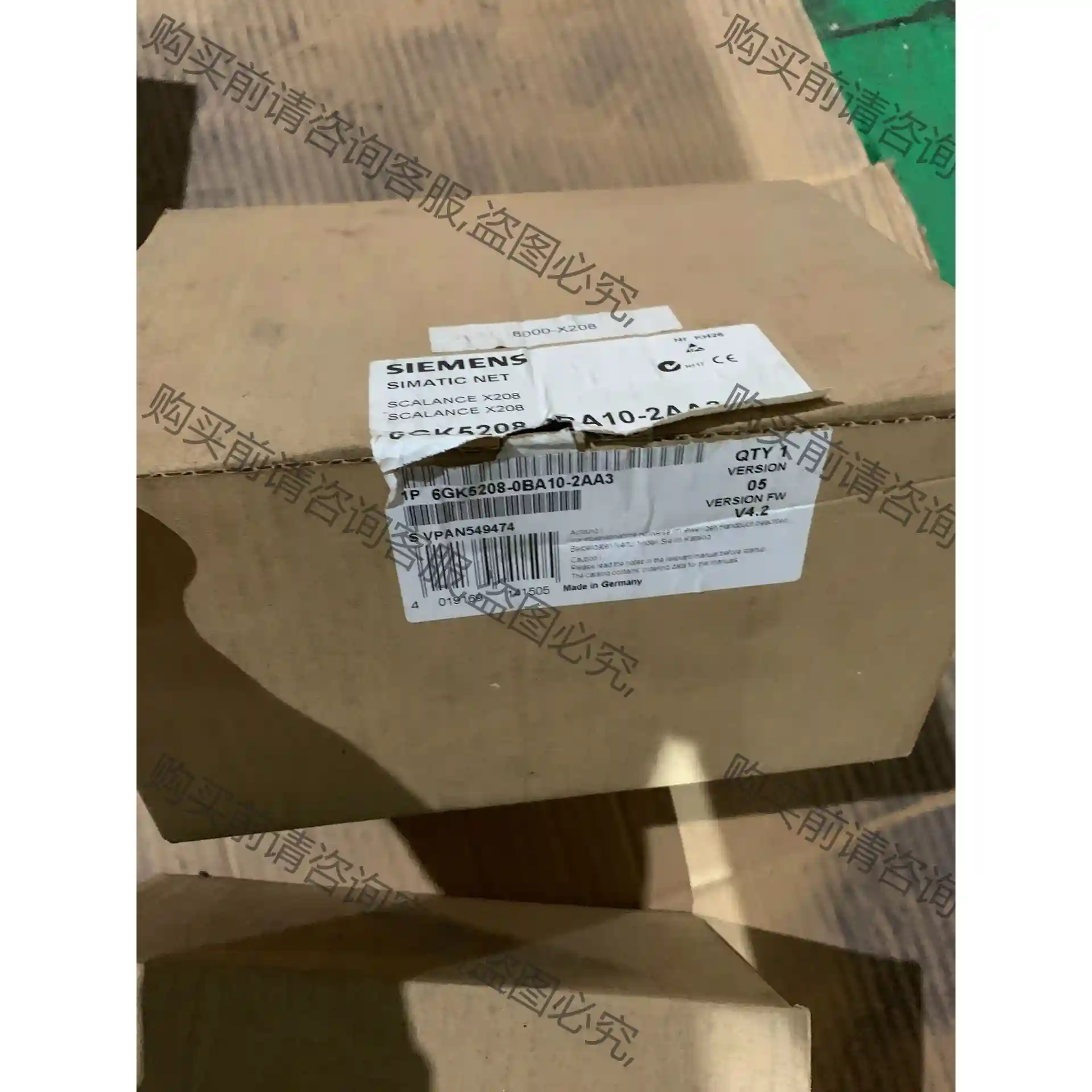 西门zi交换机6GK5208-0BA10-2AA3 议价再拍 拆机件
