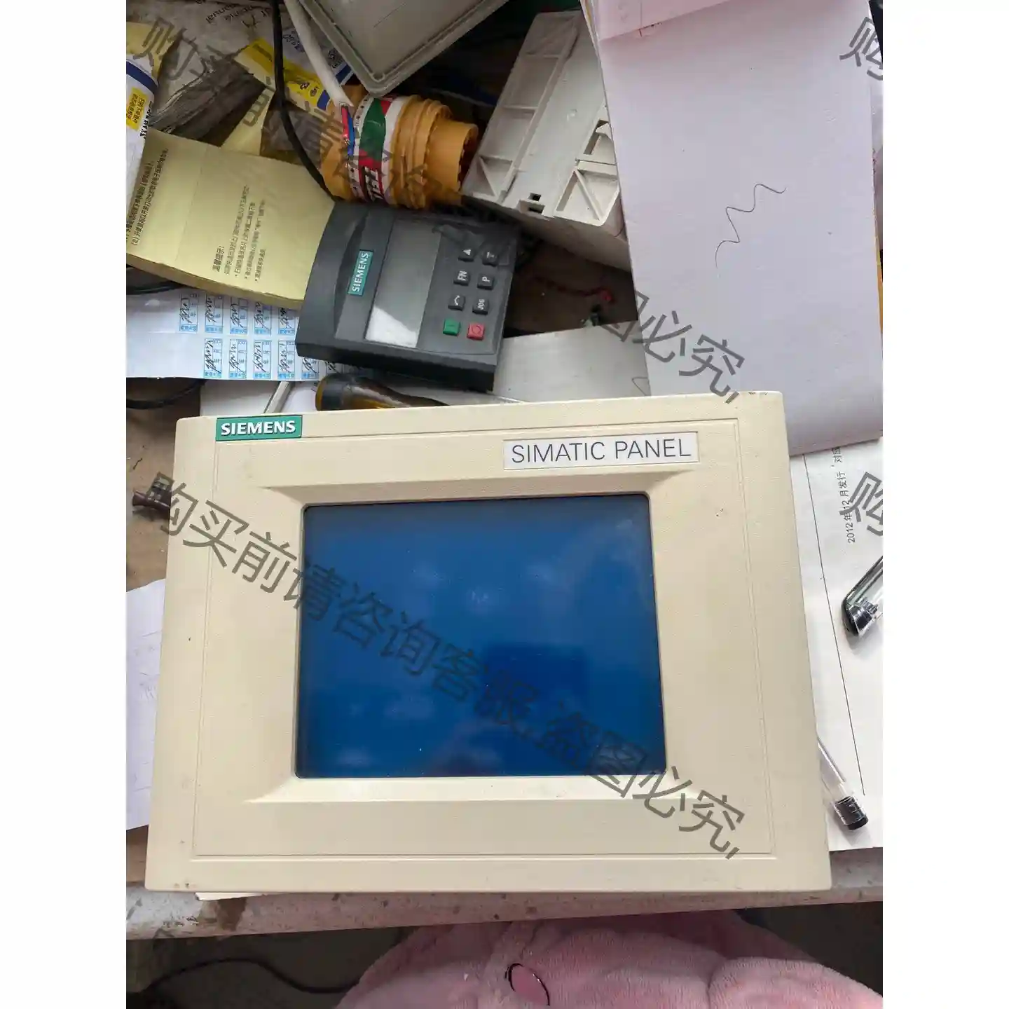 原装西门zi触摸屏 6AV6 545-0BA15-2AX0 现 议价再拍 拆机件