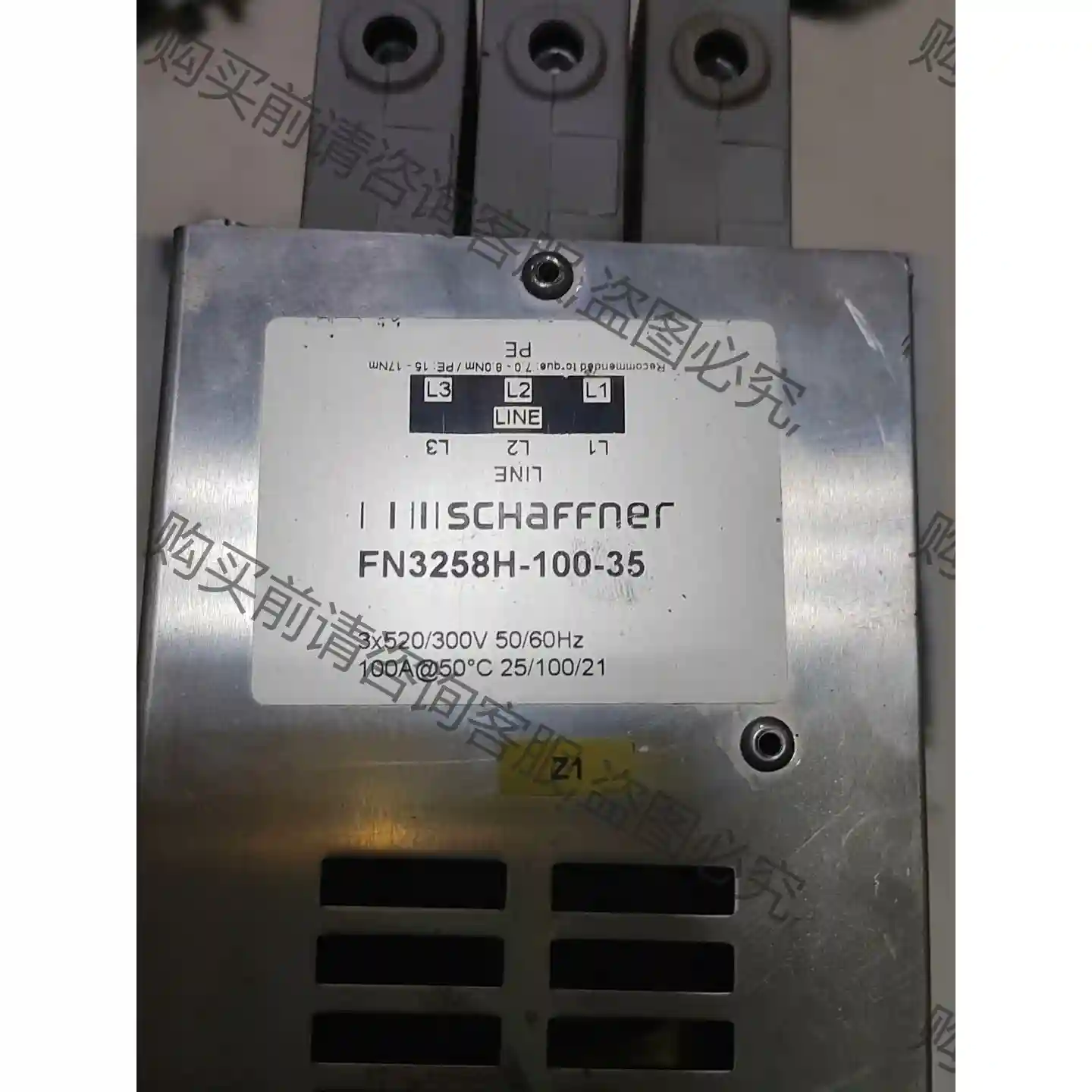 SCHAFFNER夏弗纳滤波器FN3258H-100-35 议价再拍 拆机件
