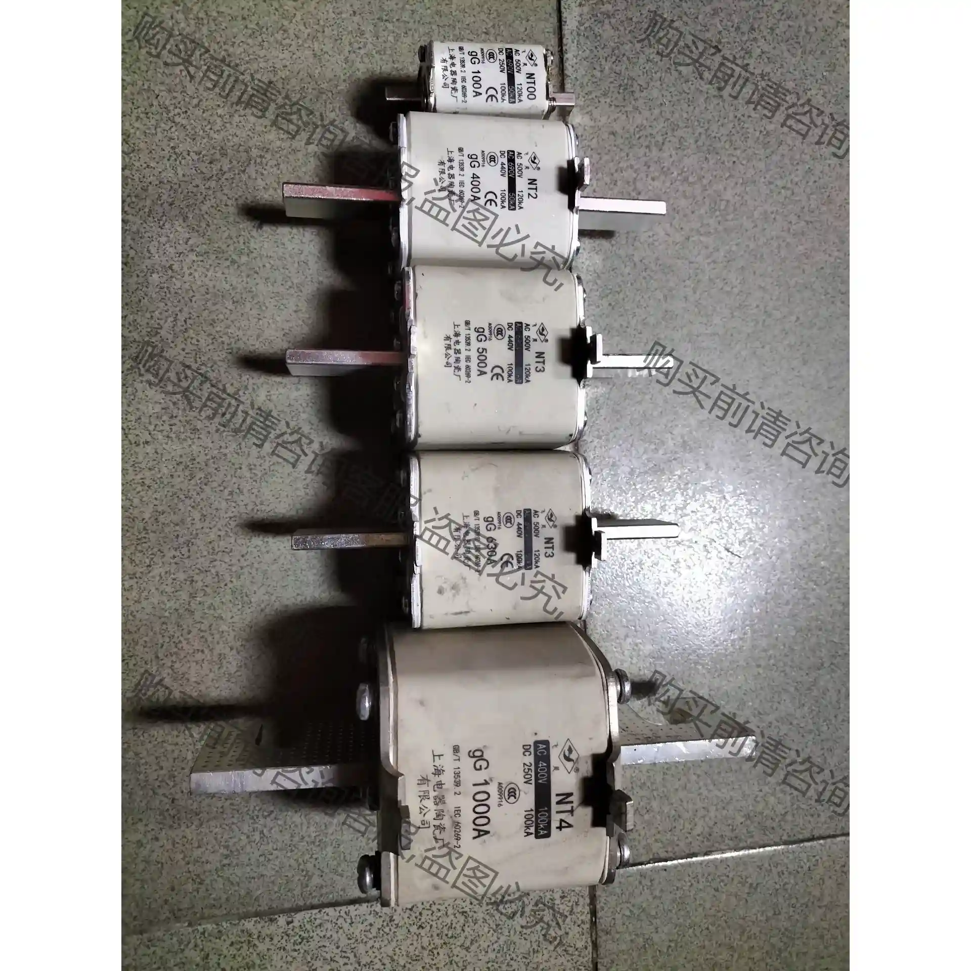 原装上海飞灵 NT00-NT4 gG100A-1000A 议价再拍 拆机件