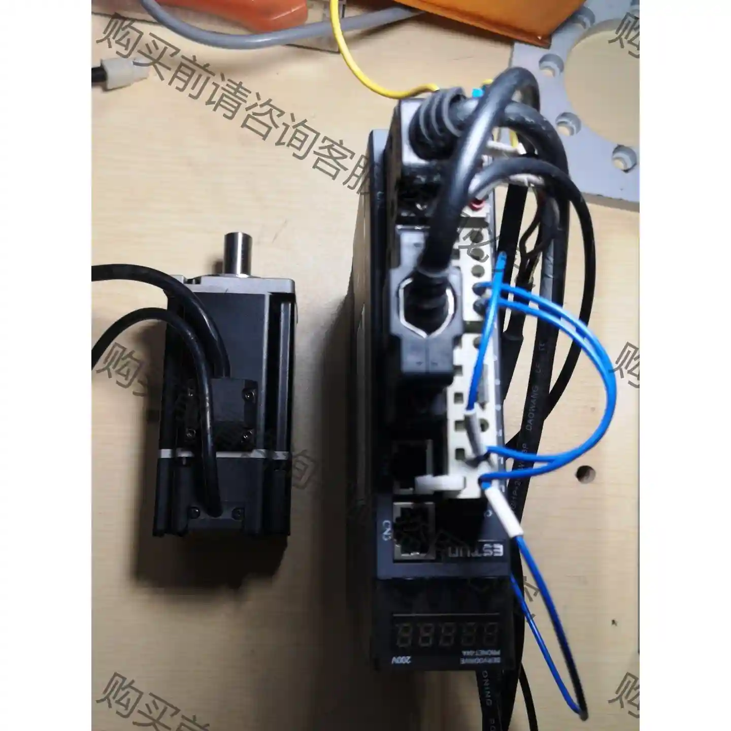 埃斯顿服电机 驱动器 PRONET-08AMG 电机EM3 议价再拍 拆机件