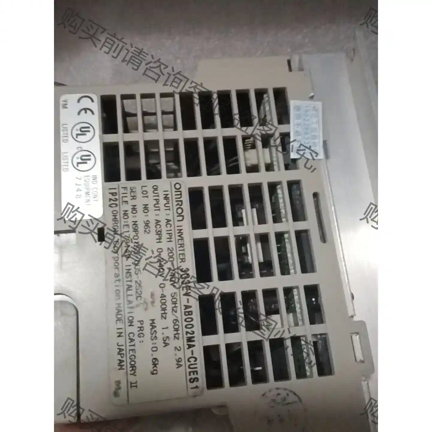 欧姆long变频器 3G3EV-AB002M-CE 功能包好 议价再拍 拆机件