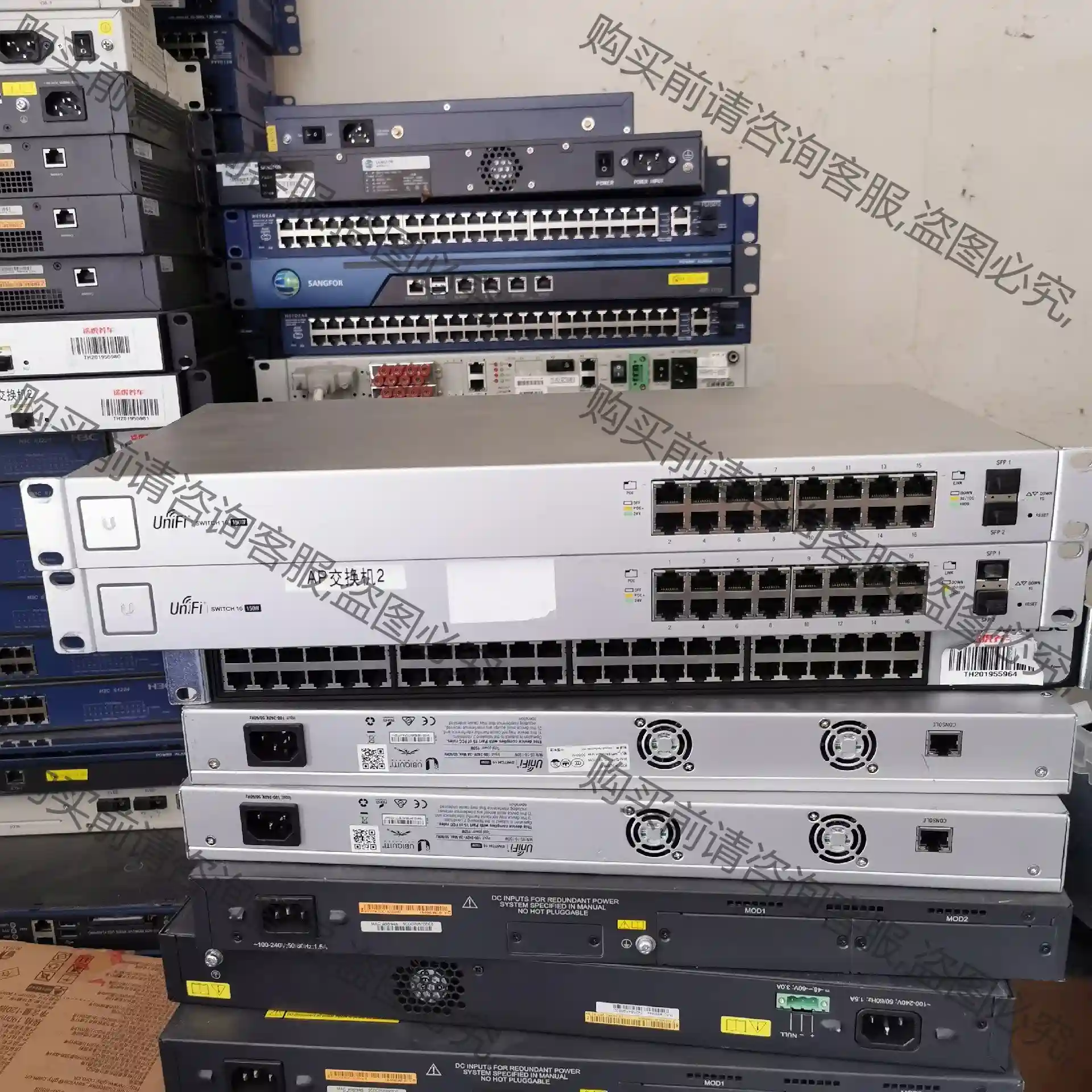 unifi switch US-16-150w，16口 PO 议价再拍 拆机件