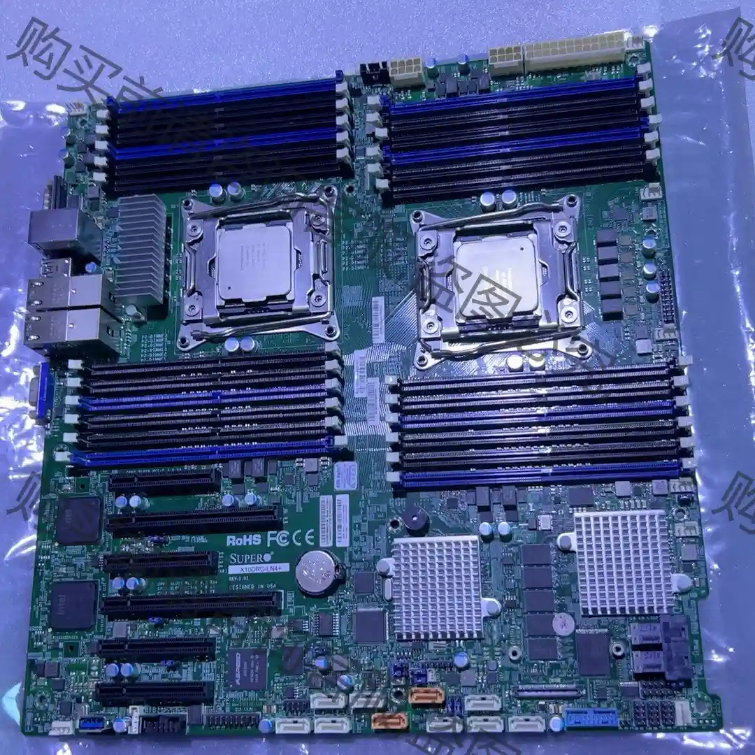 超微X10DRC-LN4+ 双路X99主板C612芯片组支持 议价再拍 拆机件