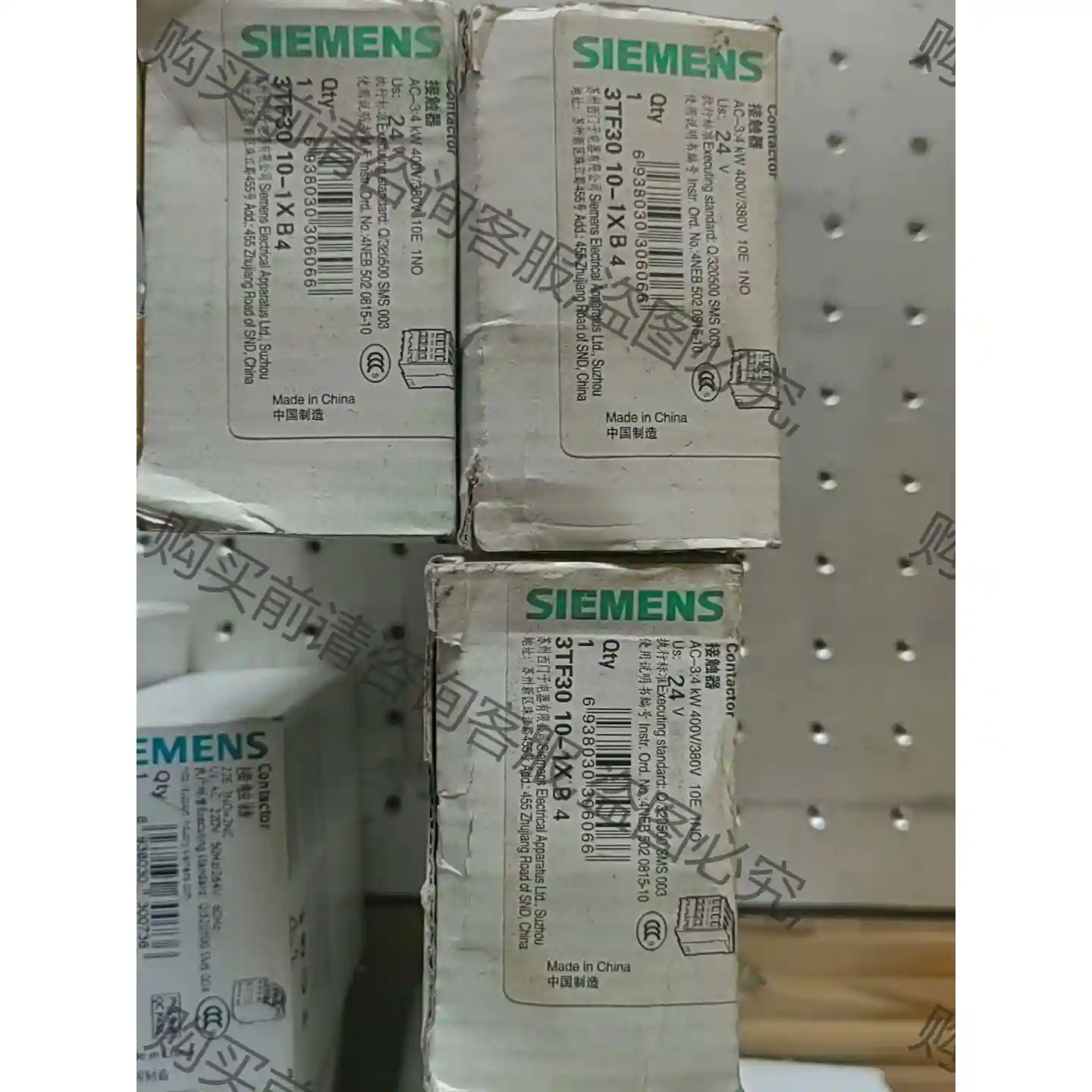 全新接触器3TF30 10-1XB4 24VDC 共3个。8 议价再拍 拆机件