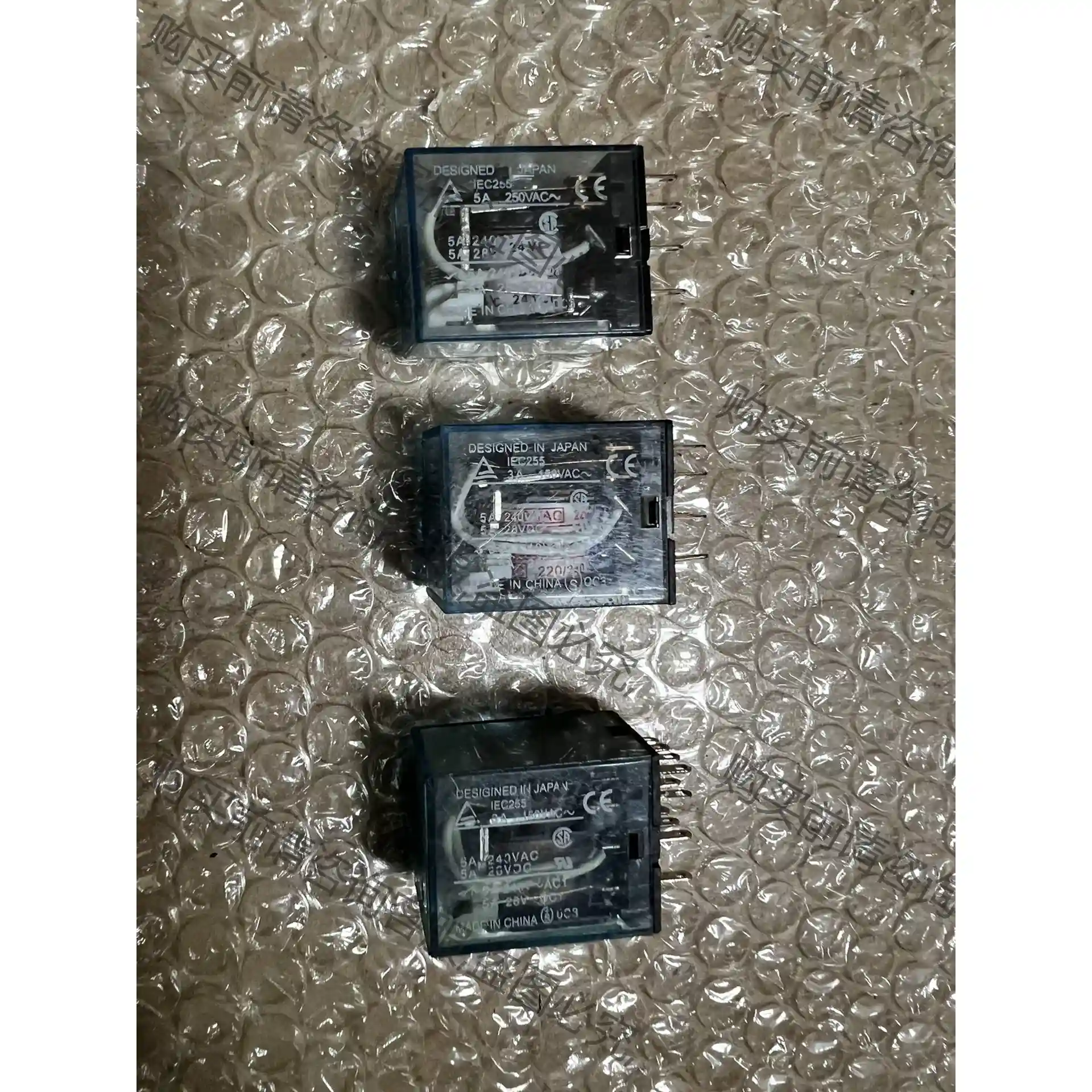 6元一个 中间继电器IEC255 5A MY4N-DC24 议价再拍 拆机件