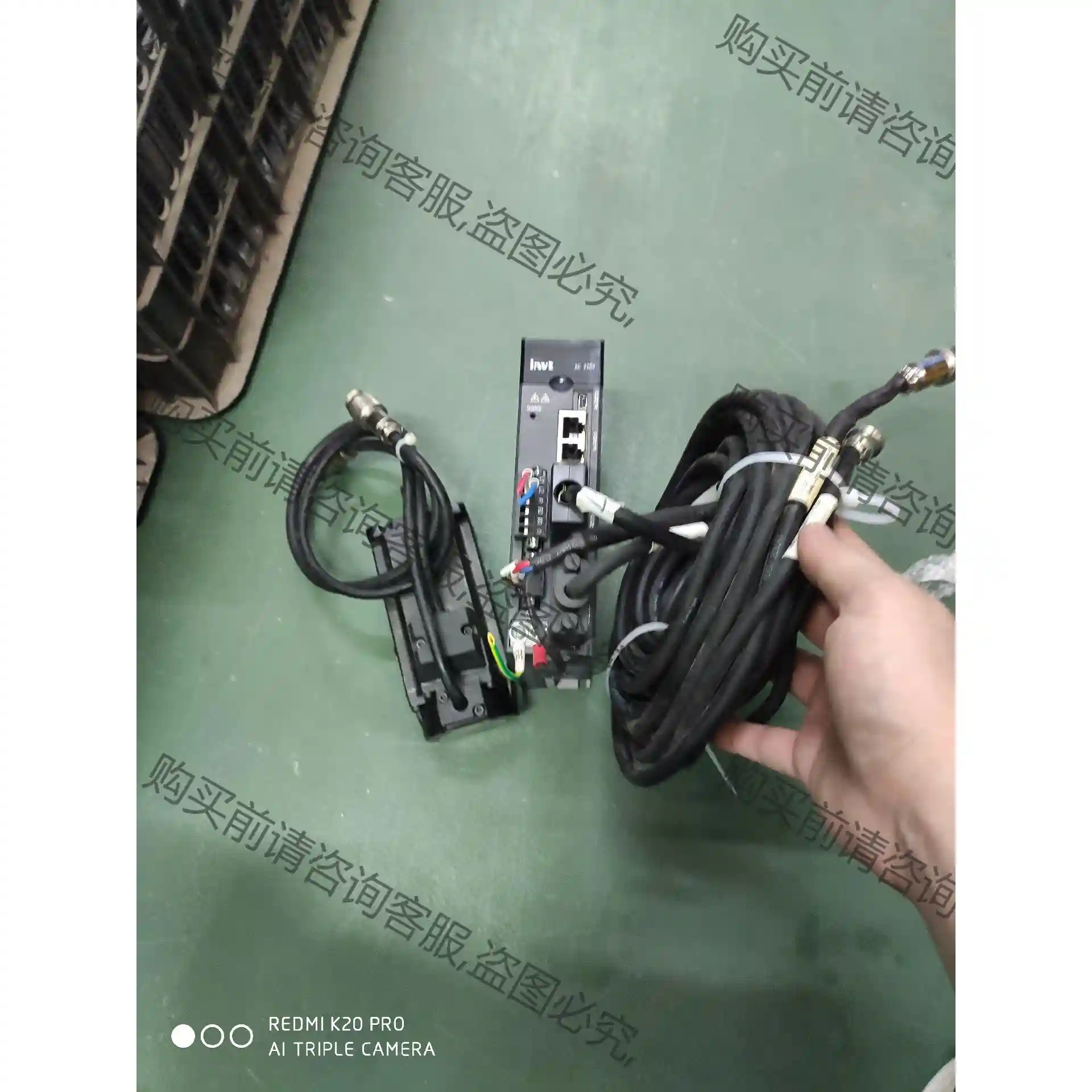 英威腾400w. 驱动型号DA180-S2R8SG0. 电机 议价再拍 拆机件