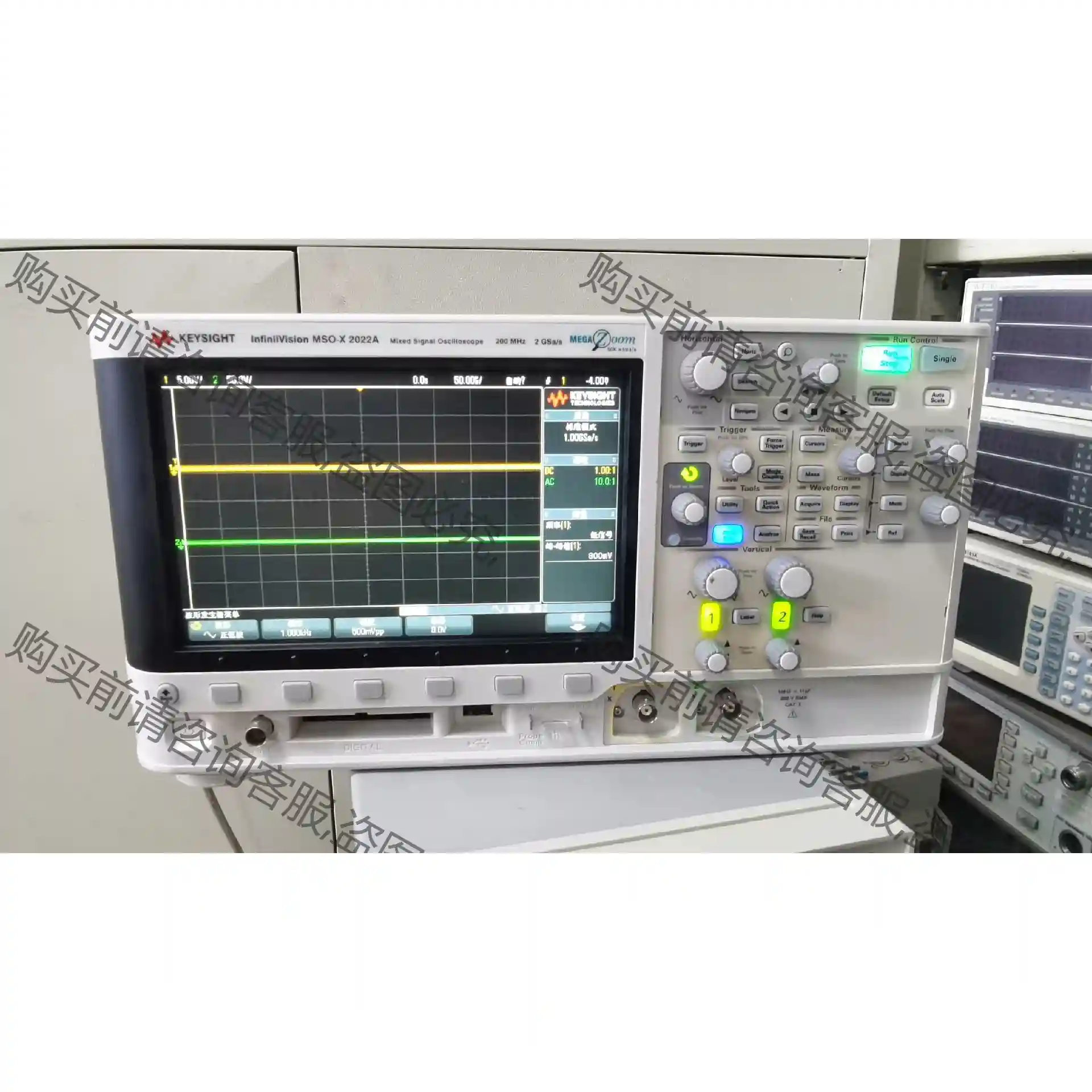 是德科技MSOX2022A示波器 200MHZ 议价 议价再拍 拆机件