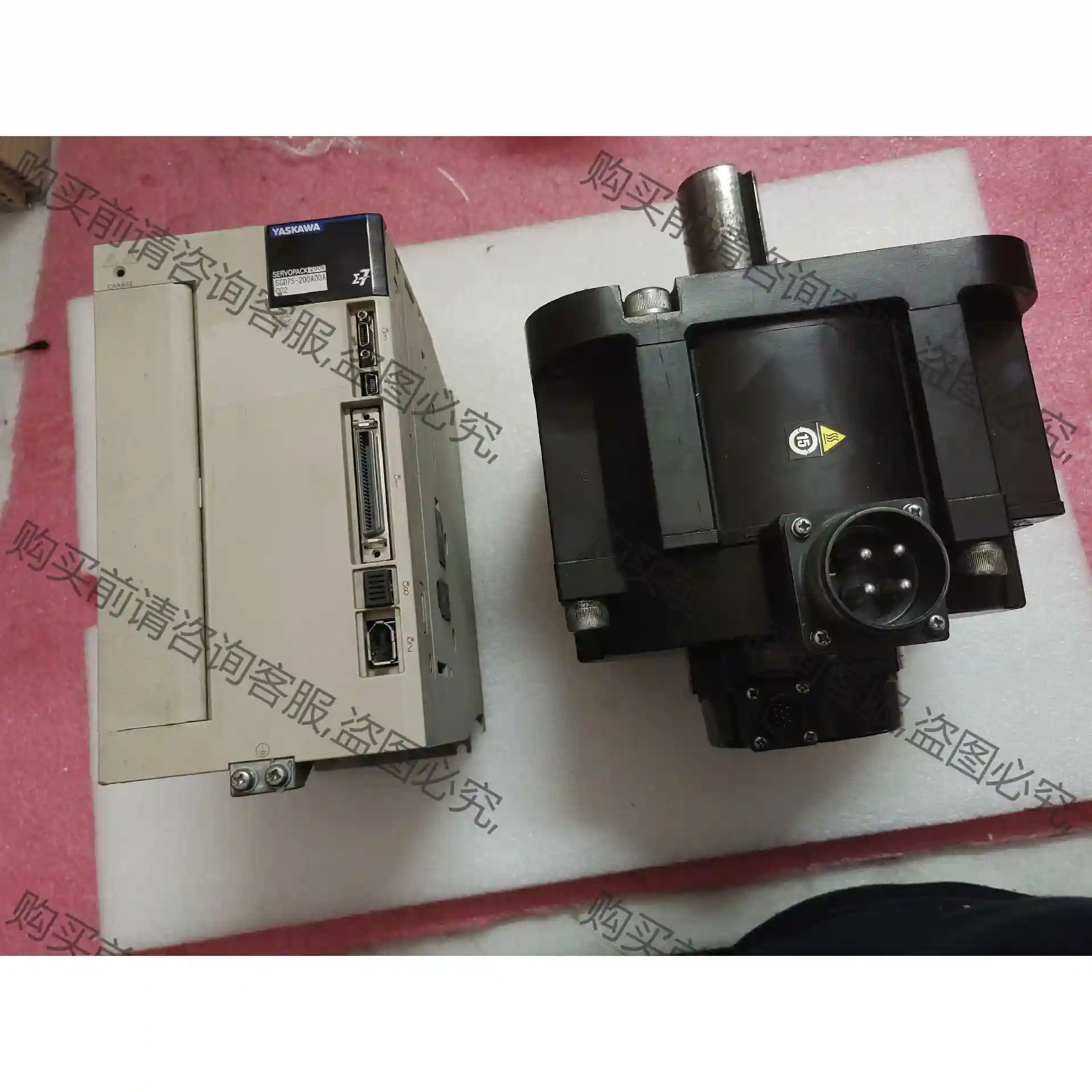 安川七系3KW整套拆机的，驱动器SGD7S-200A00A， 议价再拍 拆机件