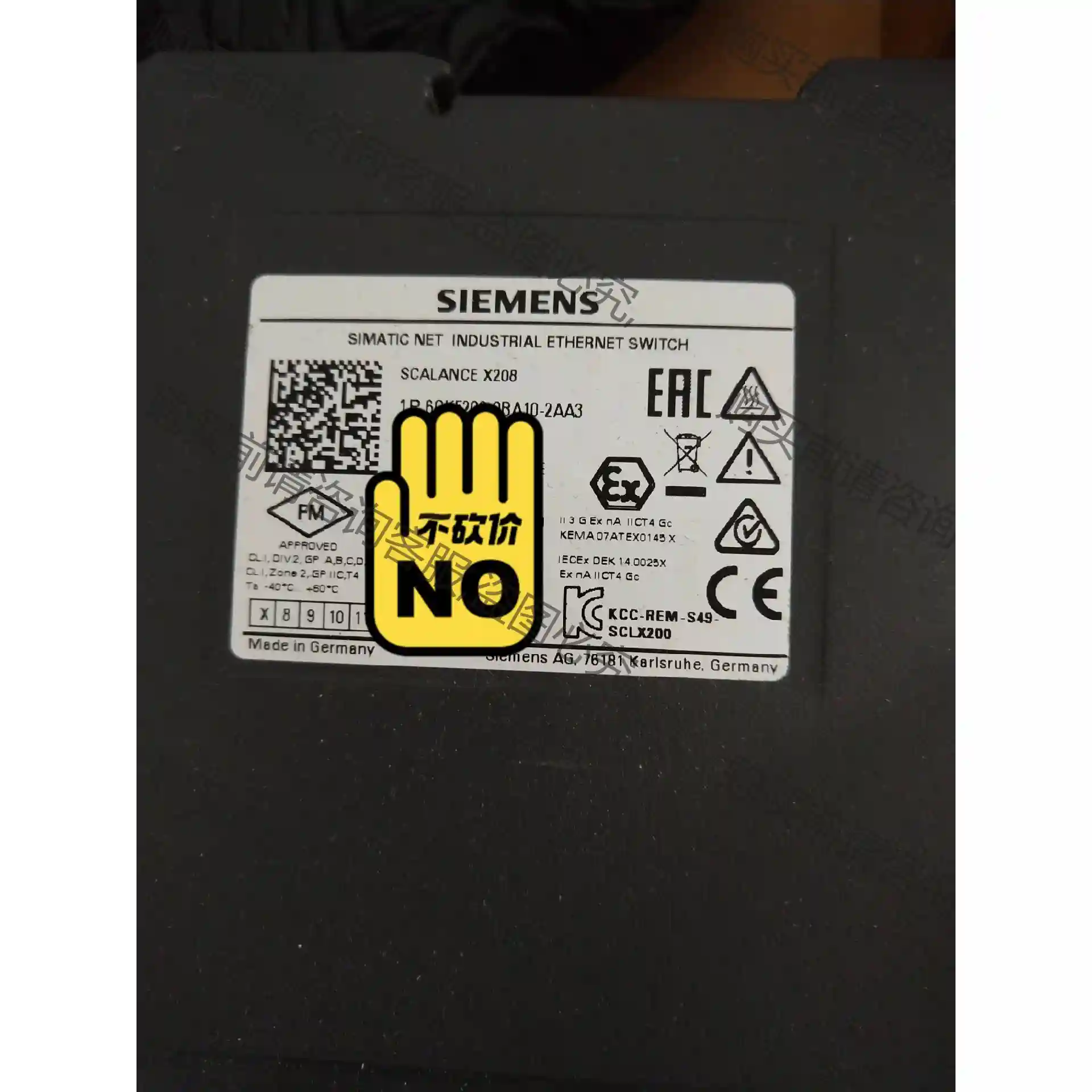 6GK5208-0BA10-2AA3西门zi交换机未上机成色9 议价再拍 拆机件