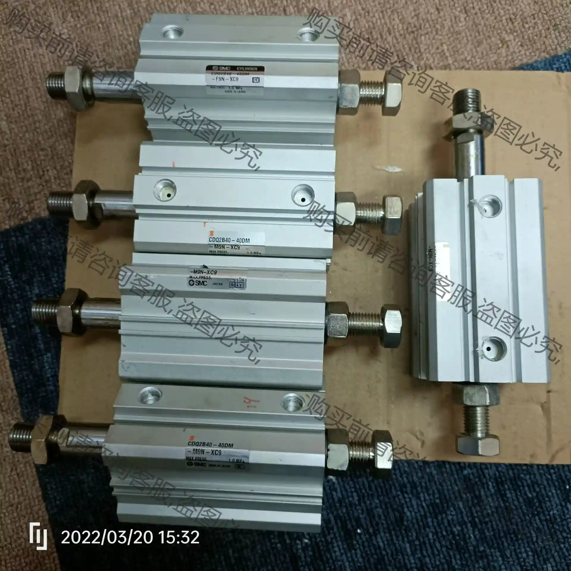 拆机SM气缸CDQ2B40-40DM-XC9成色很新 议价再拍 拆机件