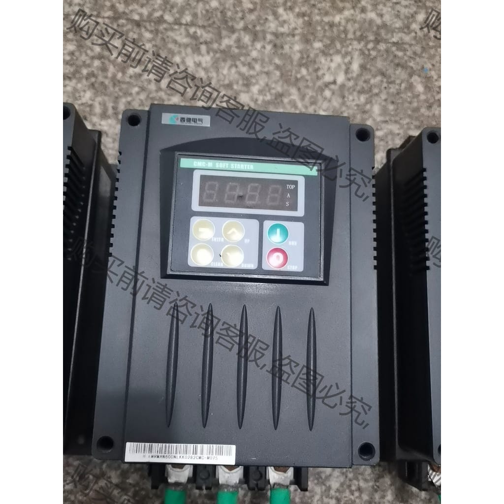 功能正常议价 拆机现货西安西驰软启动器CMC-M075-3 75KW软起动