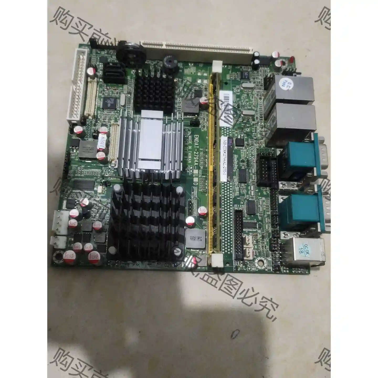 嵌入式工控机主板 ENDAT－2794A PCB REV: 议价再拍 拆机件