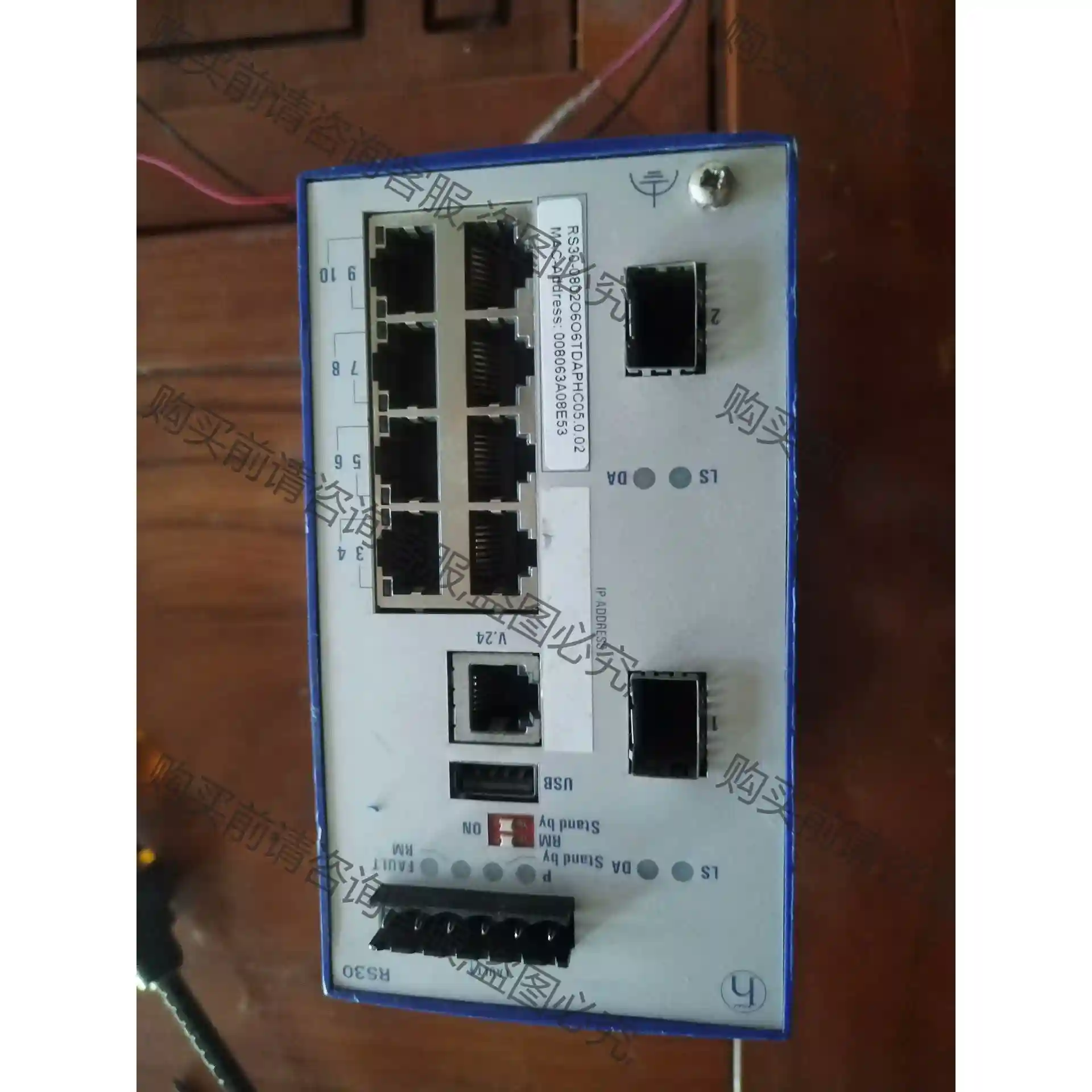 巴赫曼RS30工业交换机RS30-0802O6O6TDARH 议价再拍 拆机件