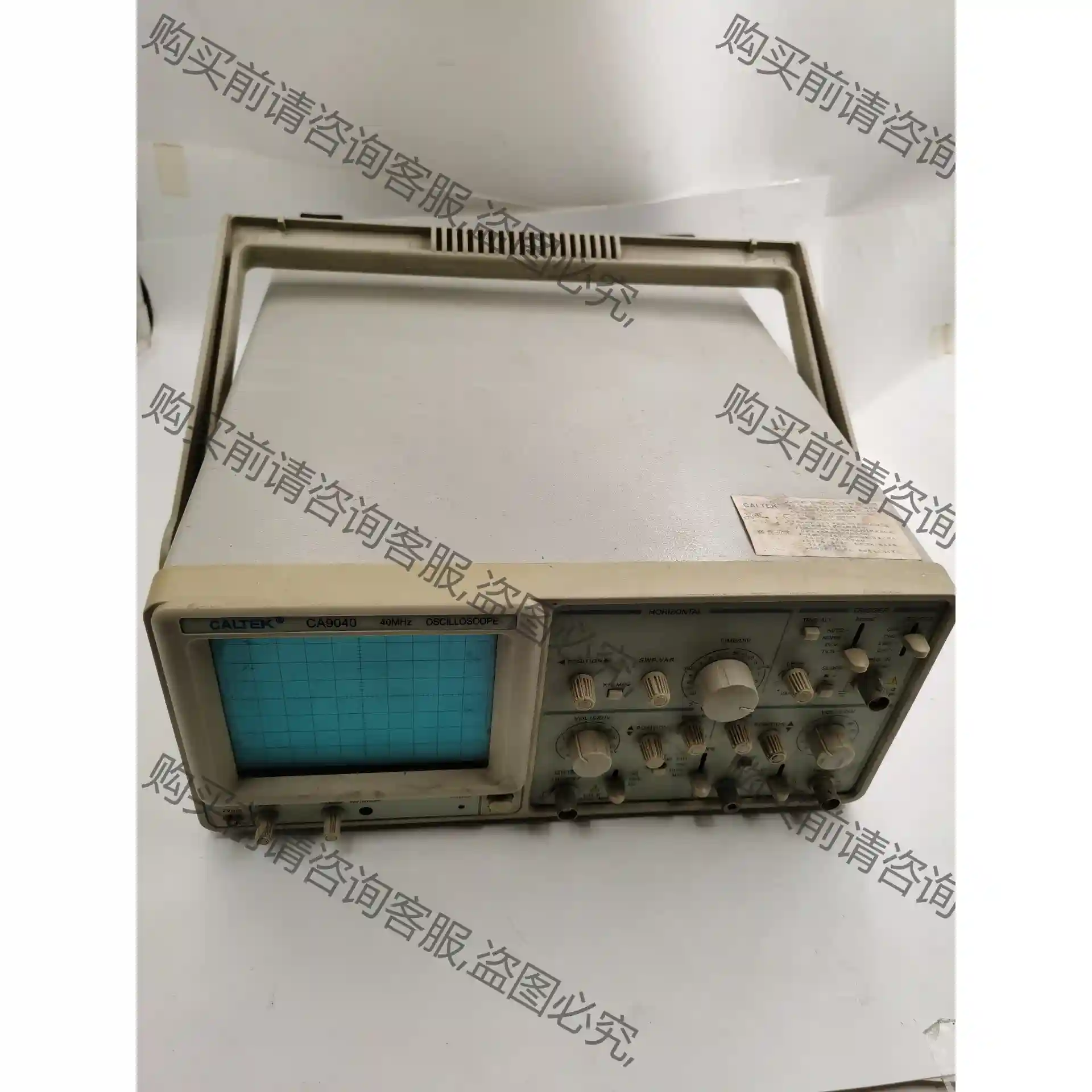 CA9040科泰CALTEK双踪模拟示波器内置频率计40MH 议价再拍 拆机件