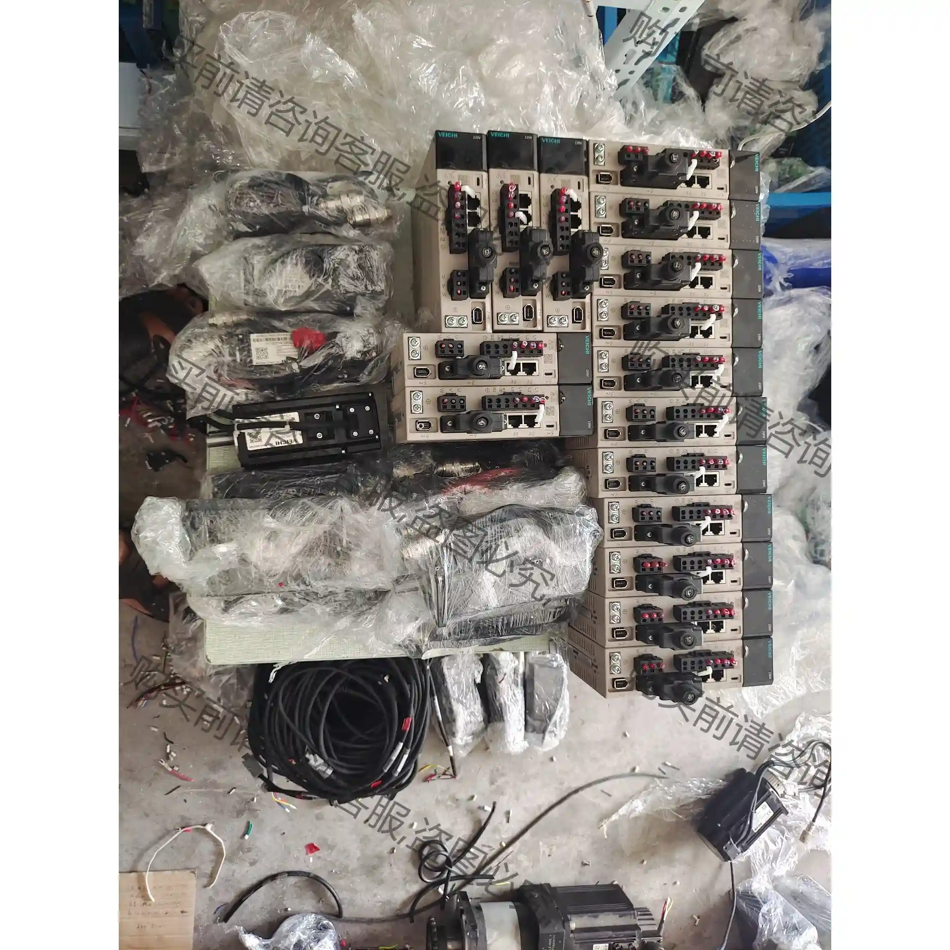 伟创伺服电机套装，驱动器，SD700-3R3A-PA 议价再拍 拆机件