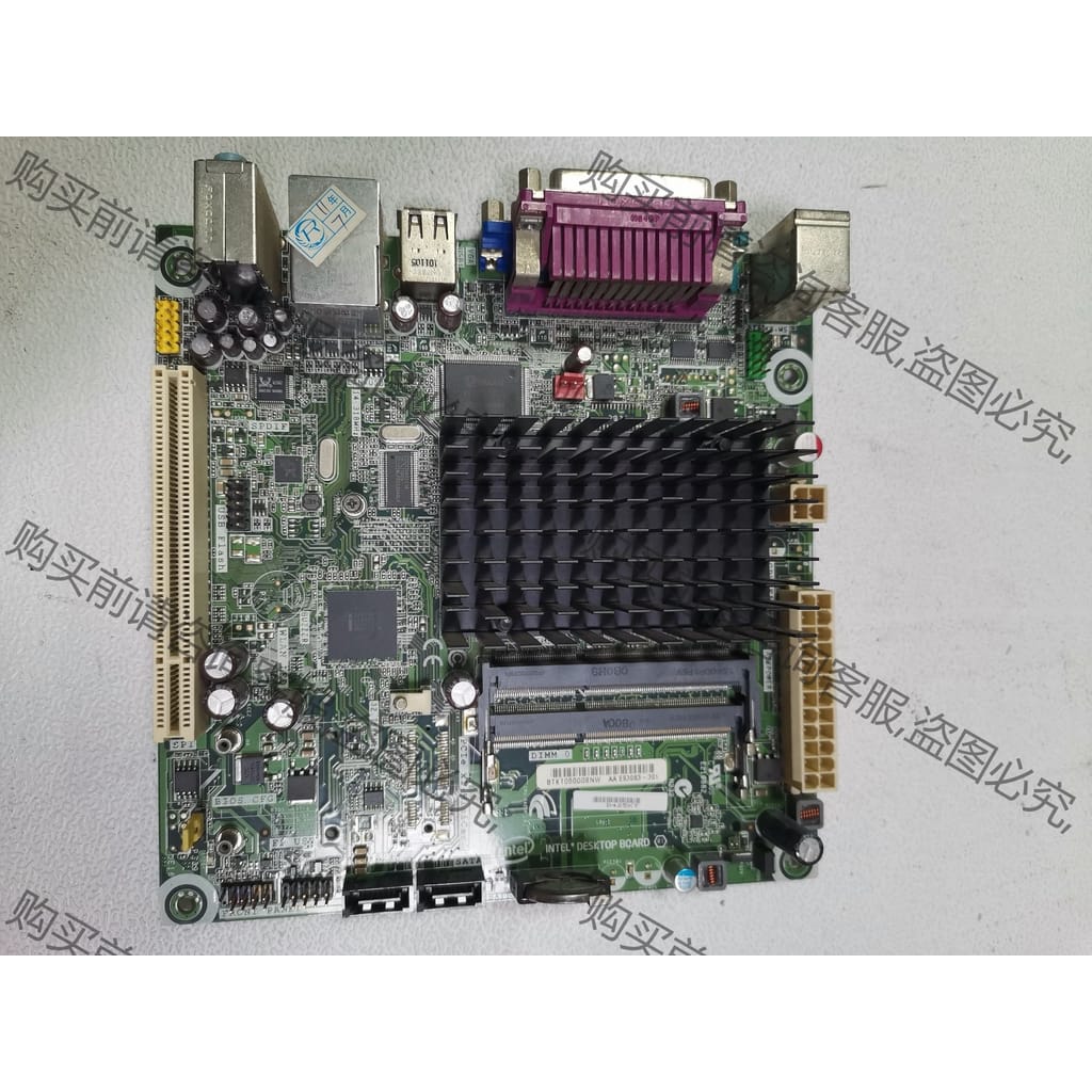 功能正常议价 D425KT主板 集成CPU，17*17 带PCl槽，带打