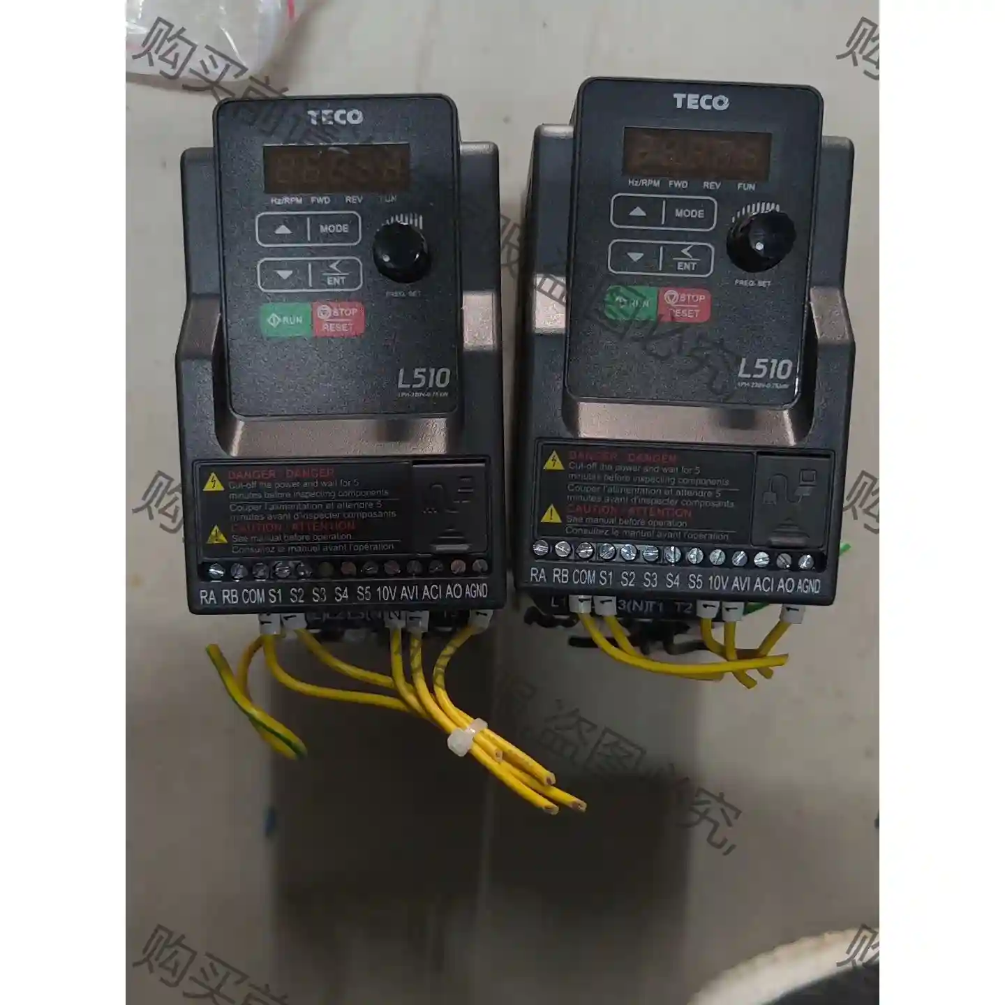 东元台安L510-201-SH1-NC变频器 单相220V0 议价再拍 拆机件