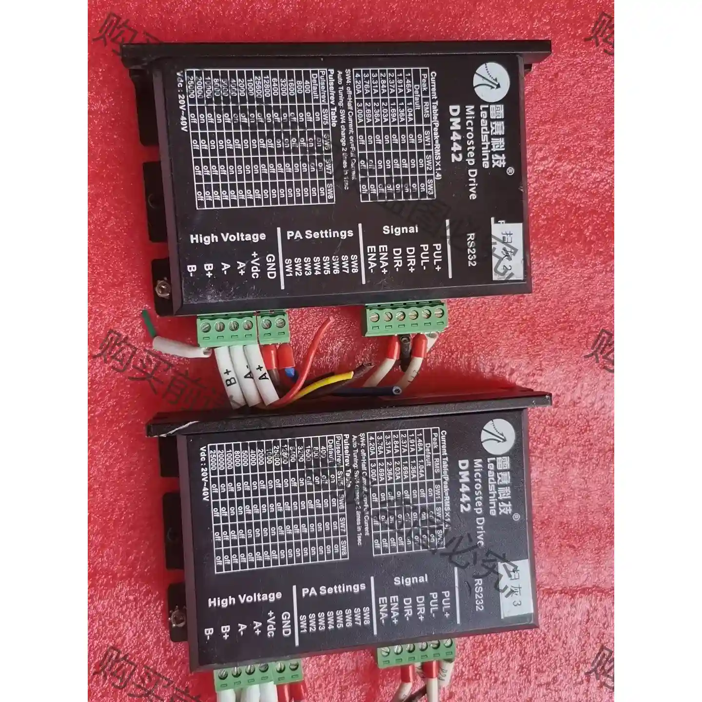 雷赛步进电机驱动DM442 成色如图 拆机 共2台 bu 议价再拍 拆机件