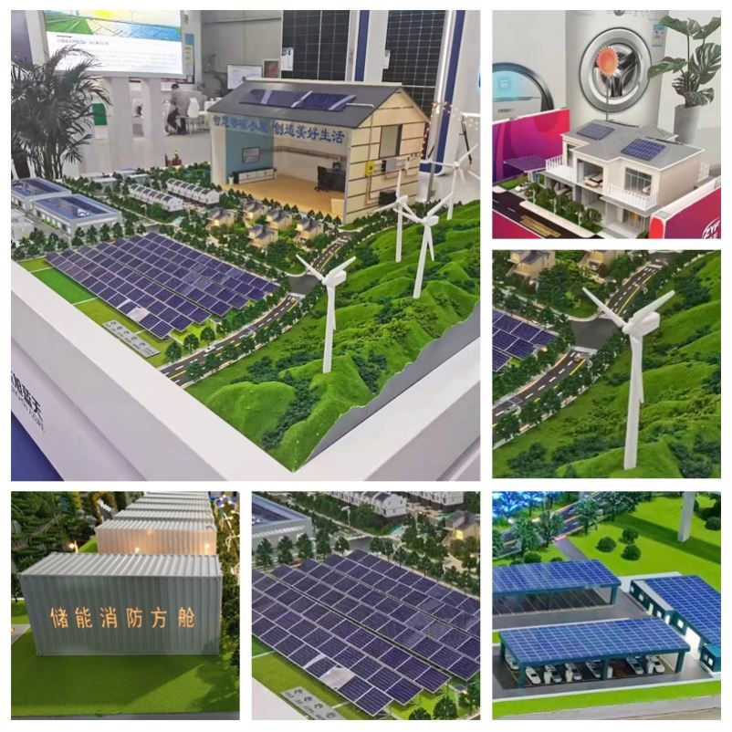 光伏发电沙盘模型定制储能电站屋顶光伏模型农光渔光互补能源沙盘