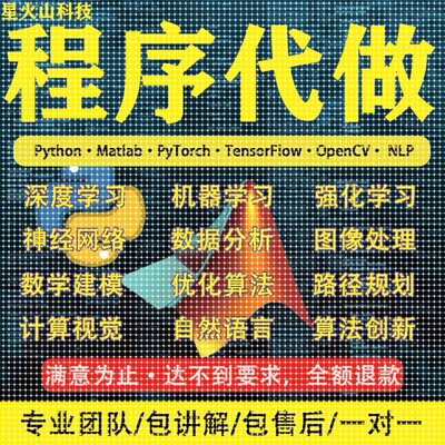 python代编程深度学习代做机器算法代码定制数据程序接单指导调试